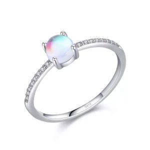 Bague pierre de lune femme
