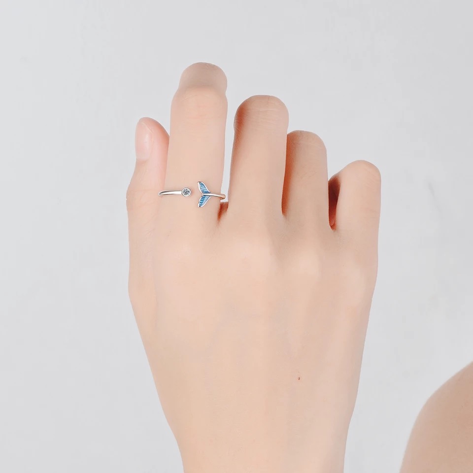 Bague queue de sirène argent – Image 2