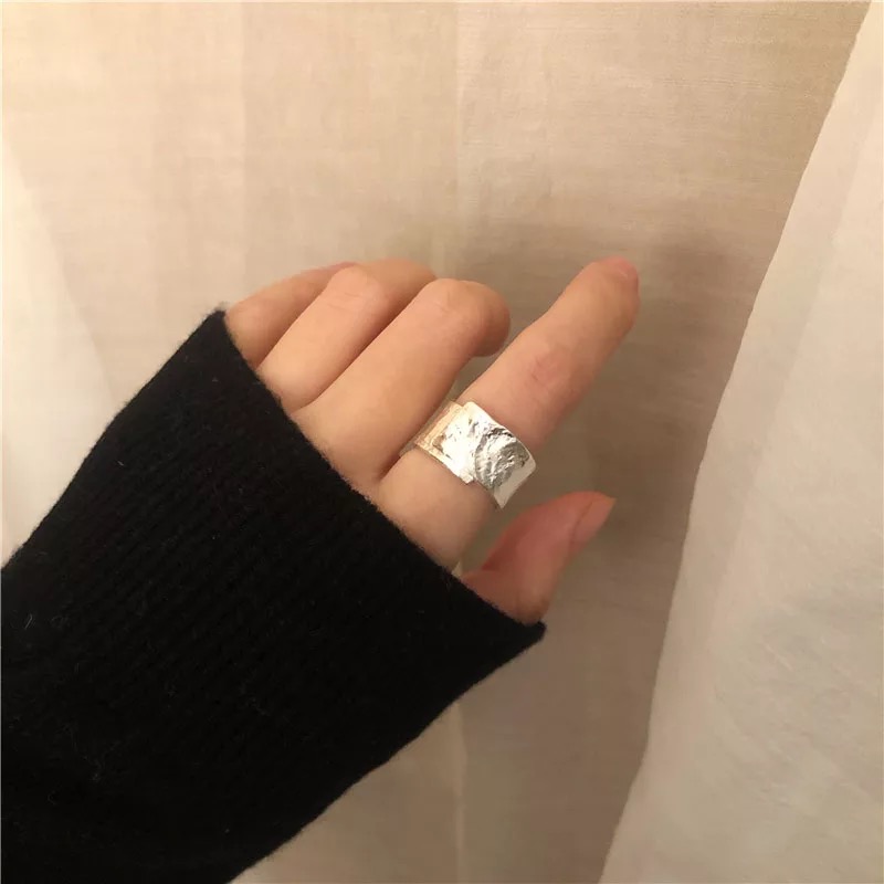 Bague tendance argent – Image 2