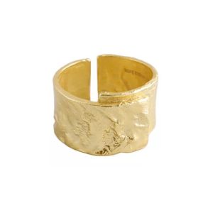 Bague tendance plaqué or