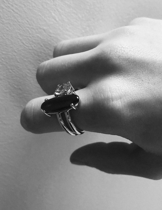 Bague argent tourmaline et améthyste – Contra – Image 2