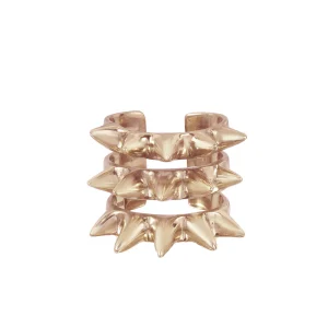 Bague clous 3 rangs en bronze - Bernard Delettrez