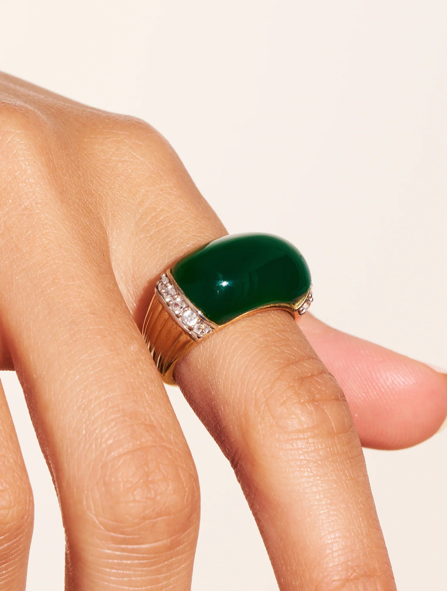 Bague Amenza - Onyx Vert – Image 2