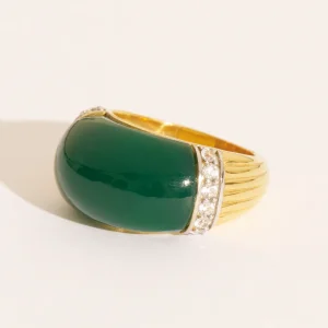 Bague Amenza - Onyx Vert