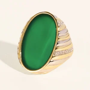 Bague Amara - Onyx Vert