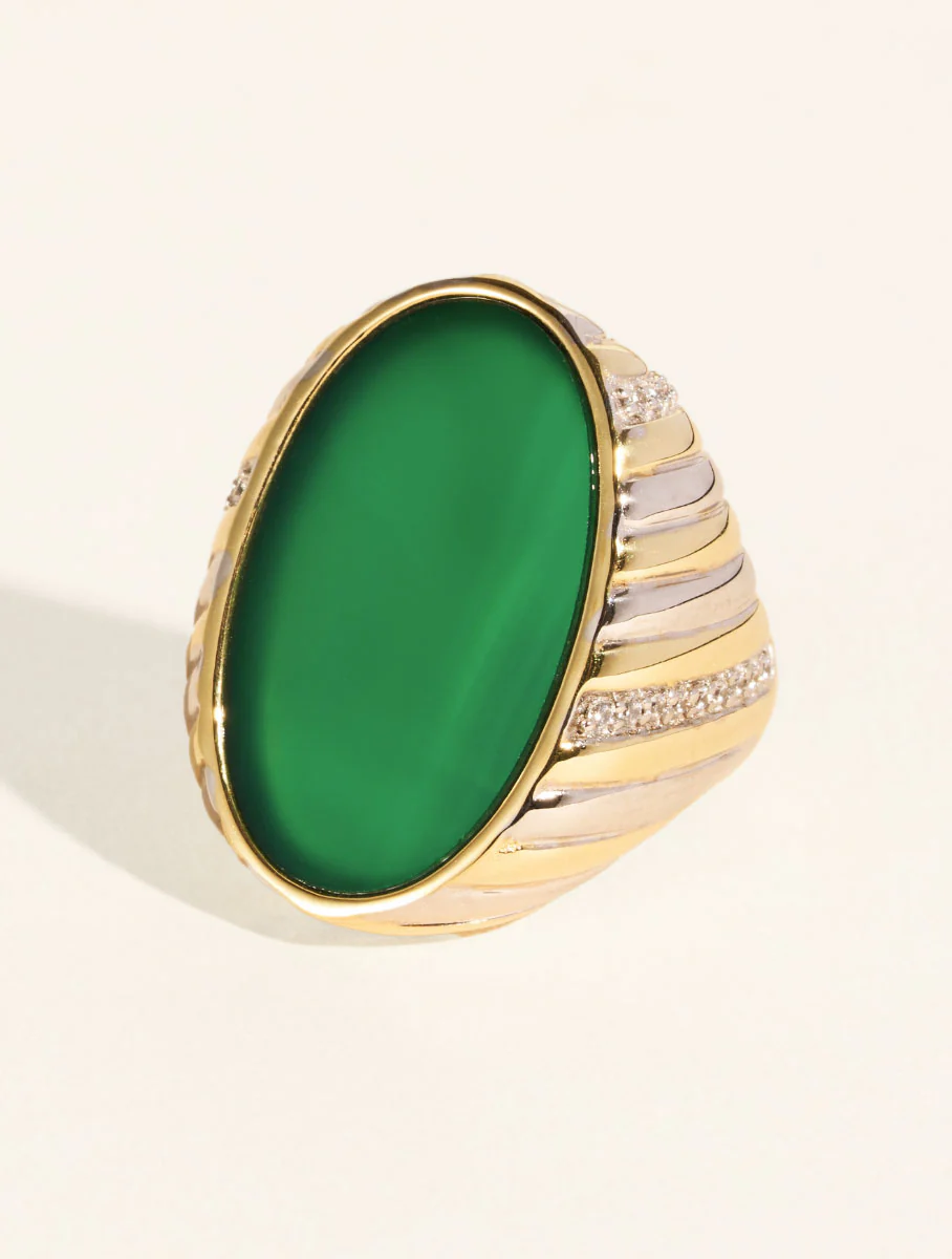 Bague Amara - Onyx Vert