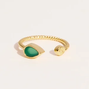 Bague Bali - Onyx Vert