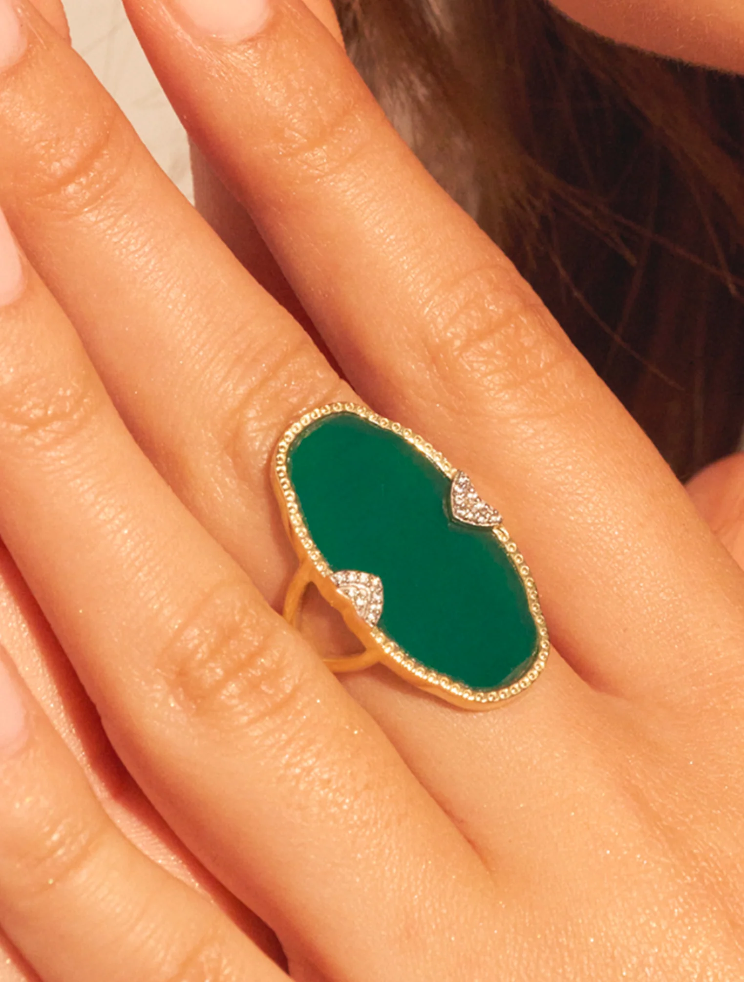 Bague Belize - Onyx Vert – Image 2