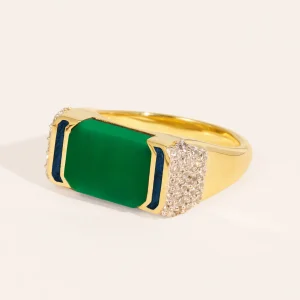 Bague Berry - Onyx Vert