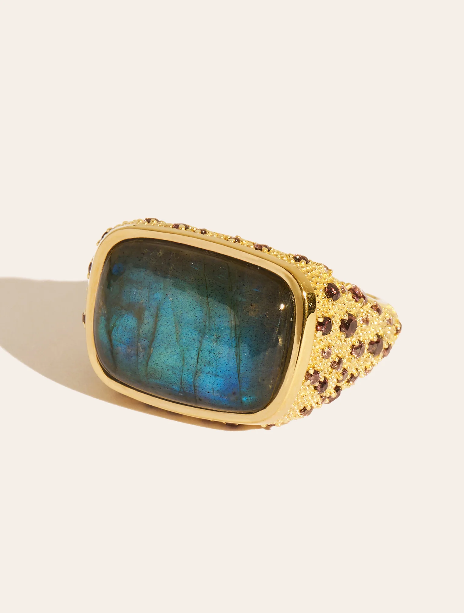 Bague Empreinte - Labradorite
