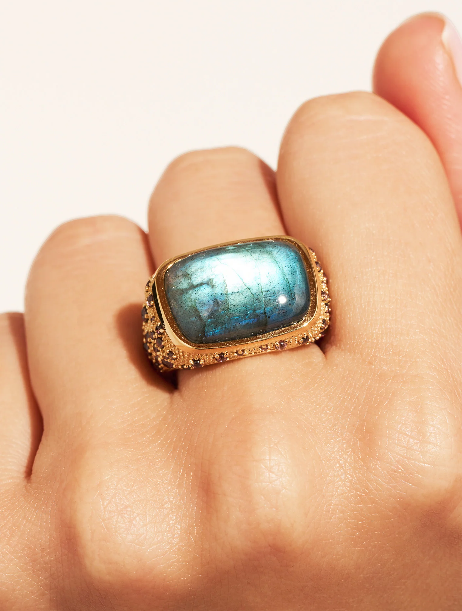 Bague Empreinte - Labradorite – Image 2