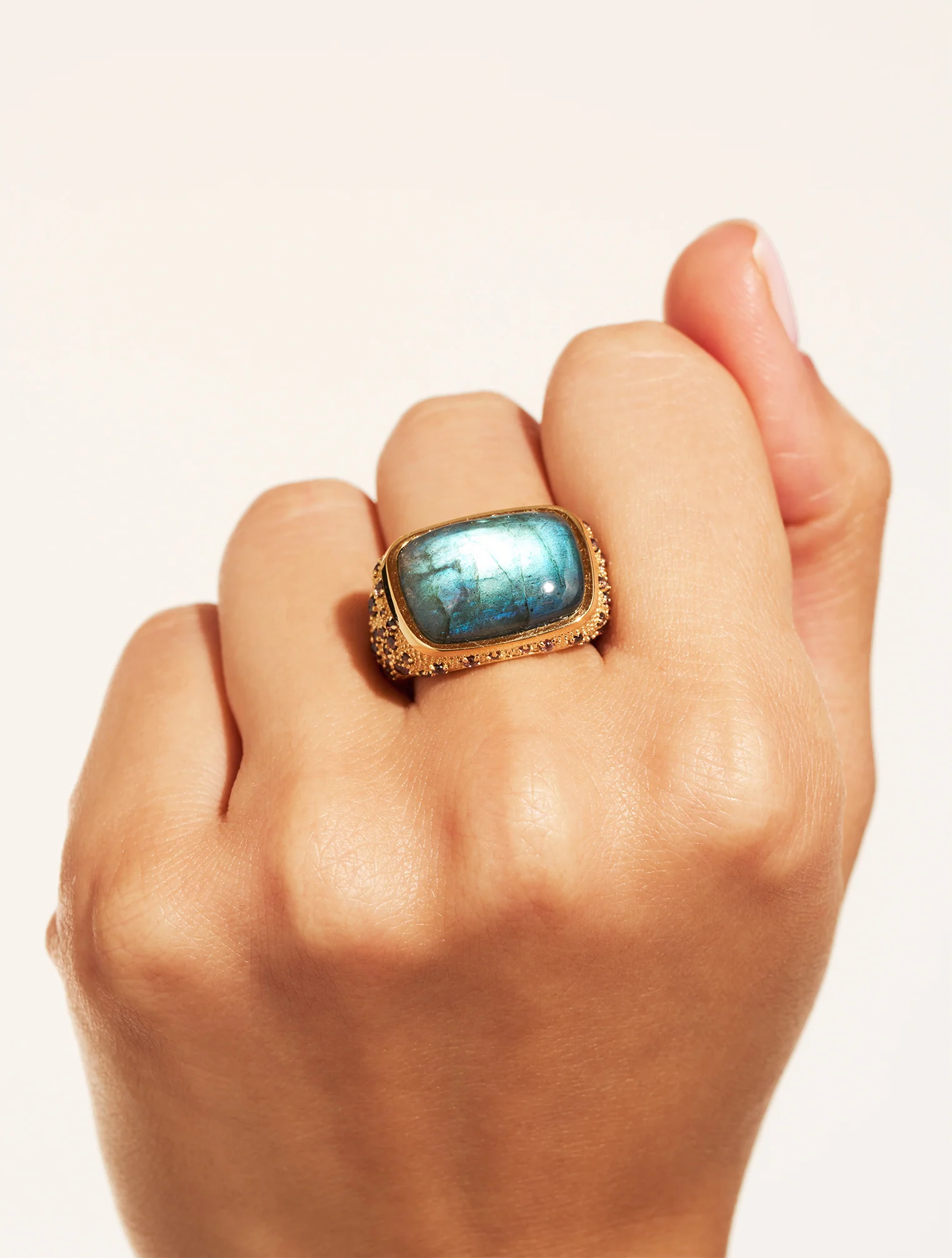 Bague Empreinte - Labradorite – Image 3