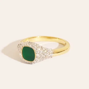 Bague Holi - Onyx Vert
