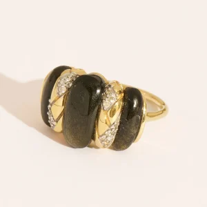 Bague Oro - Obsidienne