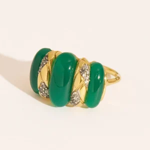 Bague Oro - Onyx Vert