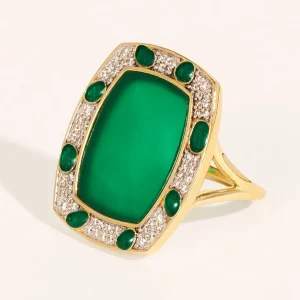 Bague Ranee - Onyx Vert