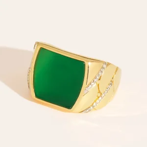 Bague Seema - Onyx Vert