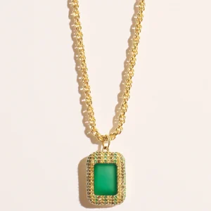 Collier Karma - Onyx Vert