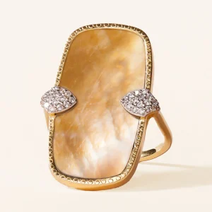 Bague Sangha - Nacre Rose