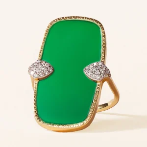 Bague Sangha - Onyx Vert