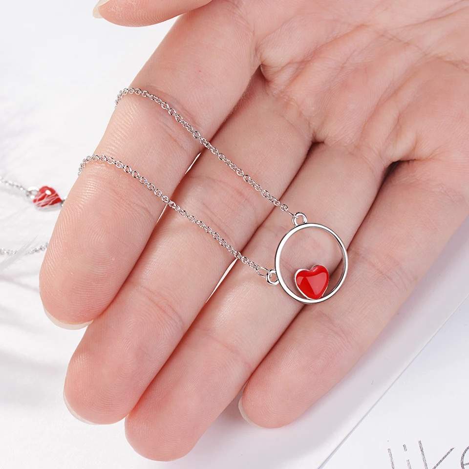 Bijoux fantaisie argent- pendentif coeur – Image 2