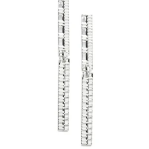 Boucles d'oreille longues argent Gearing XL - Isabelle Michel