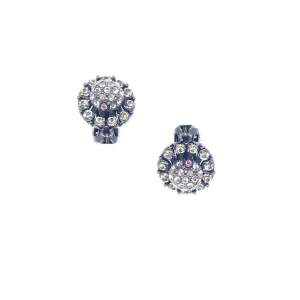 Boucles d'oreille clip strass - Editions LESSisRARE Bijoux