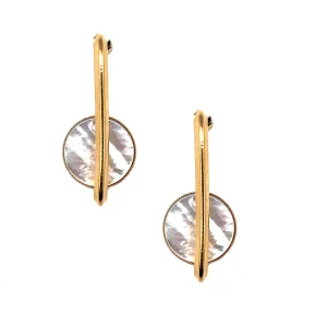 Boucles d'oreille nacre Couture G- Isabelle Michel