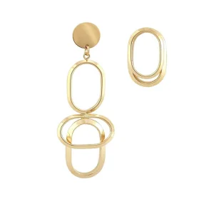 Boucles d'oreille WAY mixte dorées - Isabelle Michel