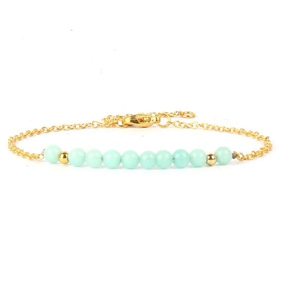 Bracelet créateur aigue marine