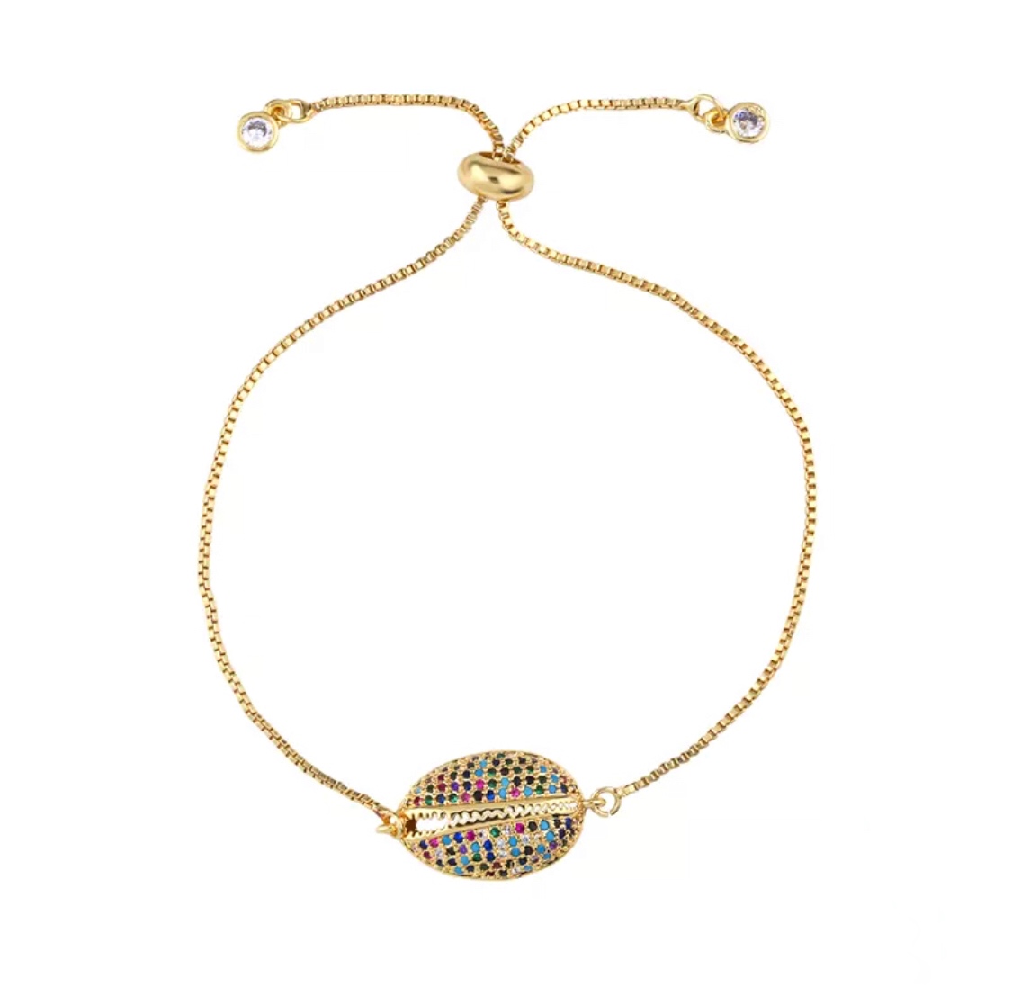 Bracelet arc en ciel – coquillage