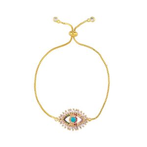 Bracelet arc en ciel-  oeil