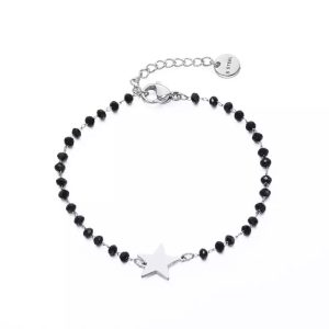 Bracelet cadeau femme- étoile argent