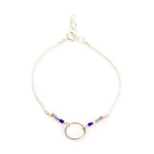 Bracelet cercle argent- idee cadeau