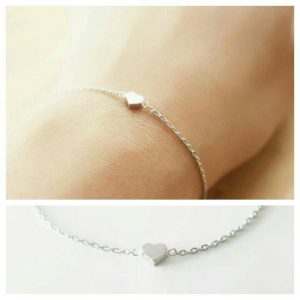 Bracelet femme coeur argent