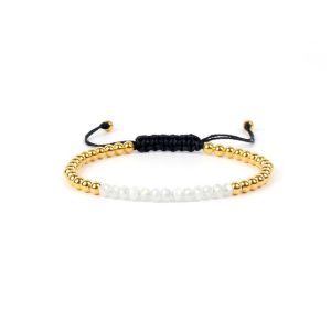 Bracelet femme cordon blanc
