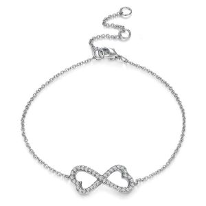 Bracelet femme noeud strass