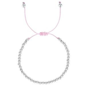 Bracelet femme cordon rose