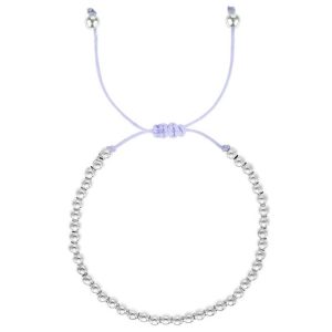 Bracelet femme cordon violet