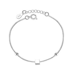 Bracelet géométrique argent