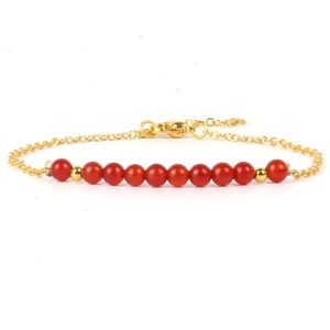 Bracelet créateur jade rouge