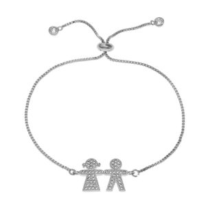 Bracelet mariage original argent