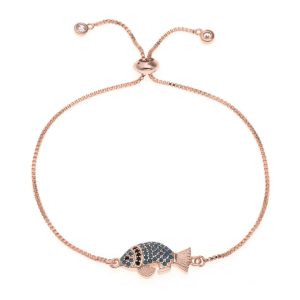 Bracelet mariage original or rose