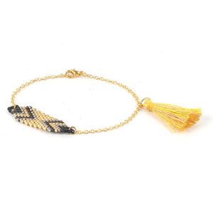 Bracelet femme miyuki noir