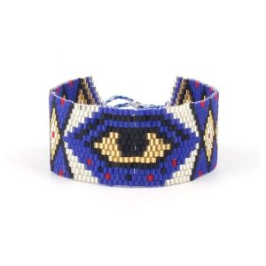 Bracelet porte-bonheur oeil de turc bleu