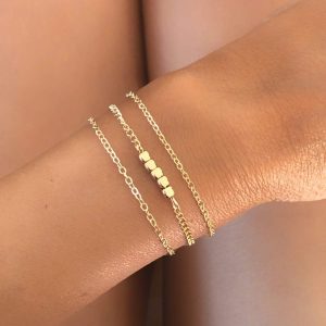 Bracelet trois rangs pampille