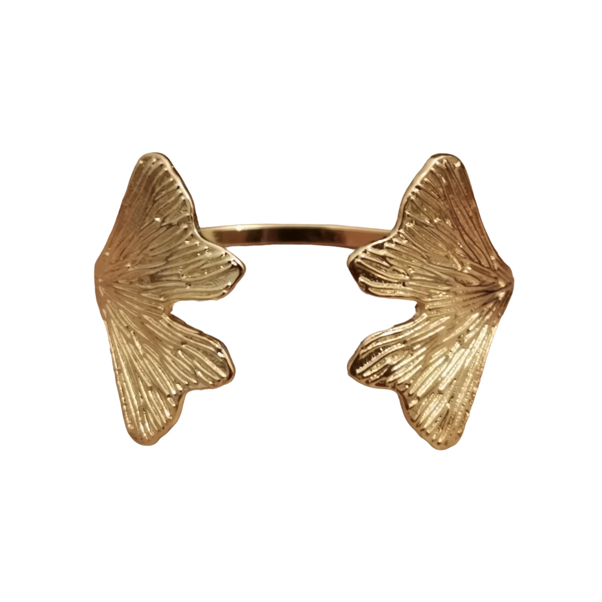 Bracelet Petite Feuille de Ginkgo Doré