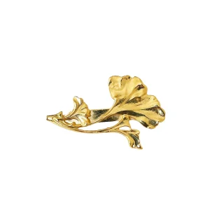 Broche Petit Gingko Dorée