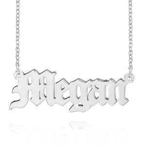 Collier Chaîne avec Prénom en Plaqué argent