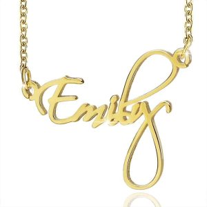 Collier Plaqué Or avec Prénom